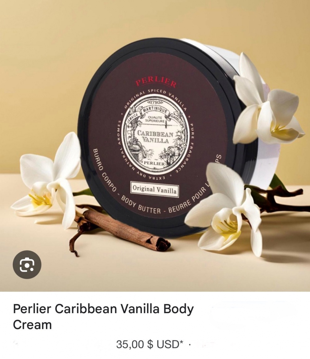 Масло для тела Caribbean Vanilla PERLIER. IT 200 ml