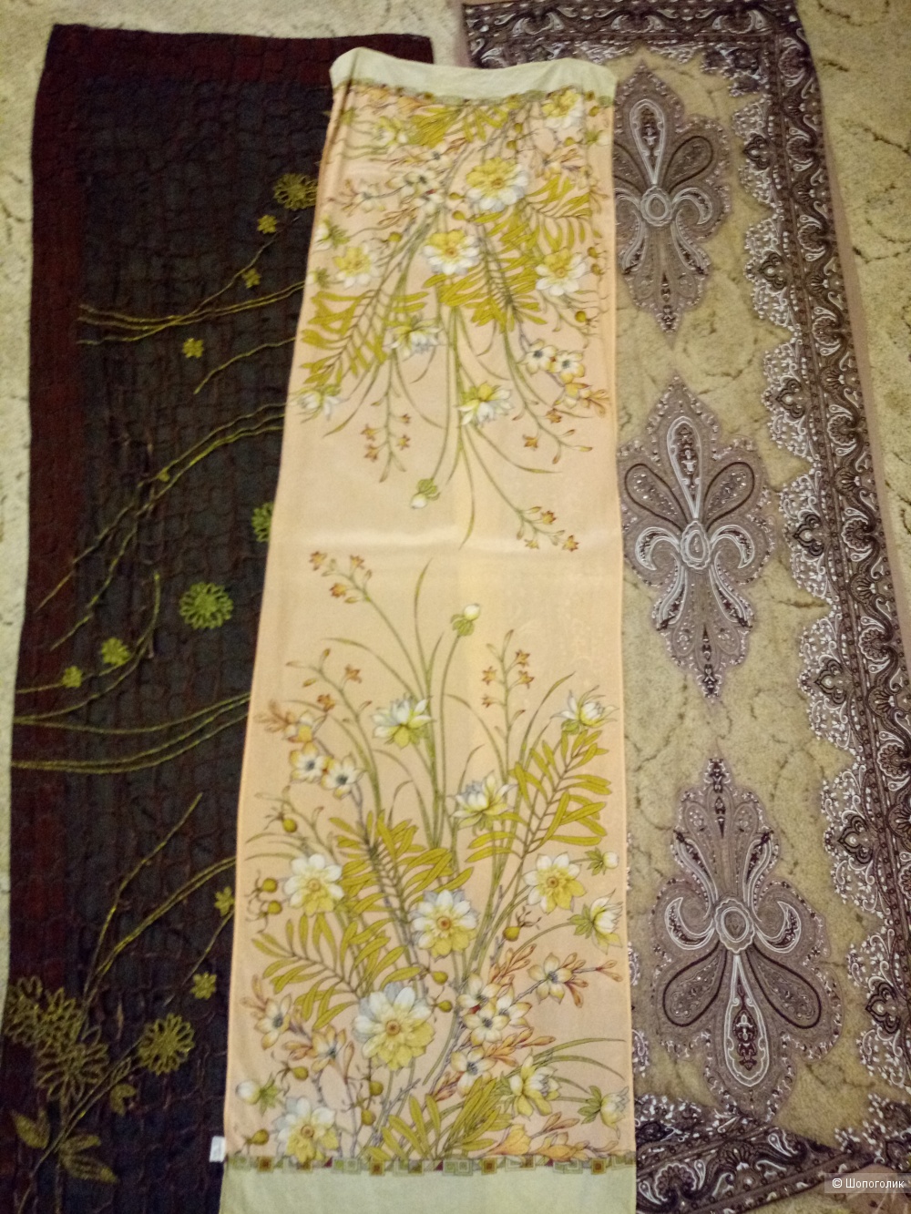 Два итальянских винтажных палантина, one size