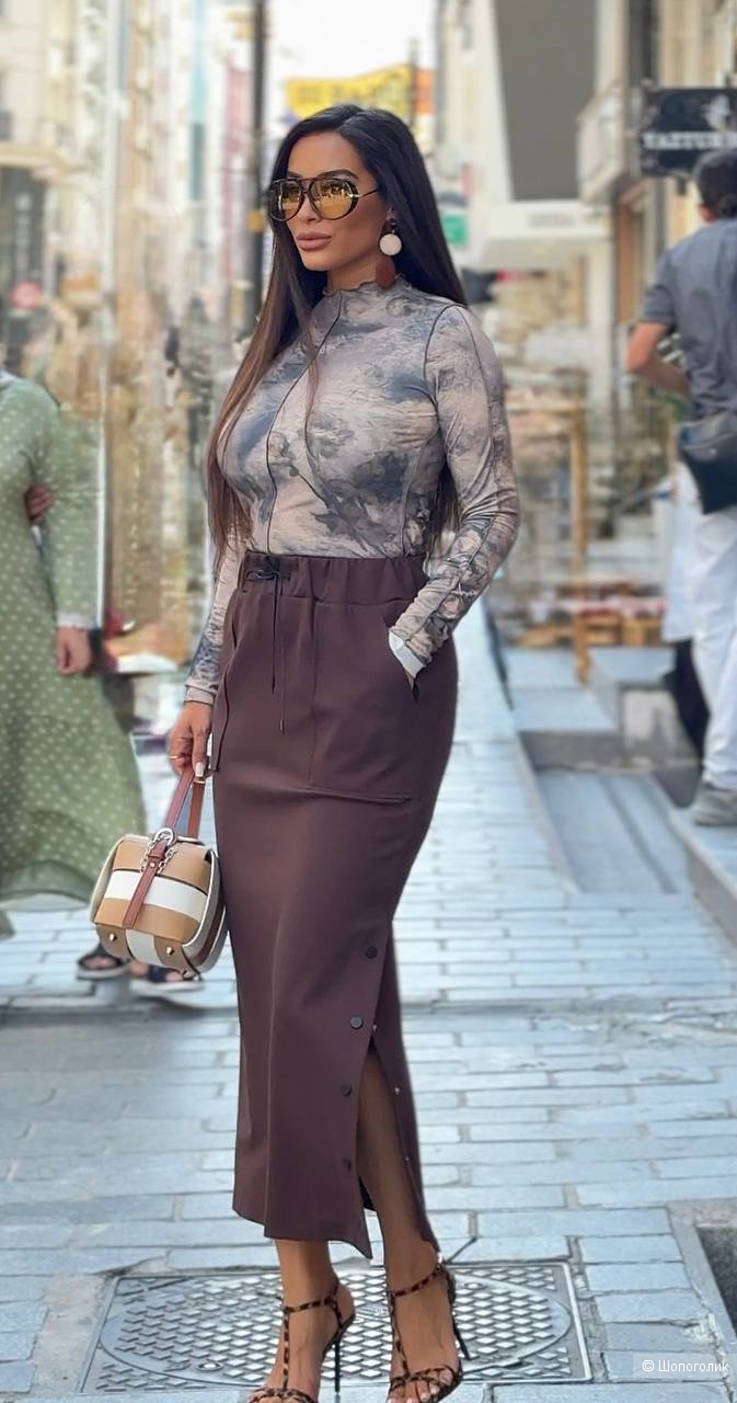 Юбка чёрная спортшик Mira mia