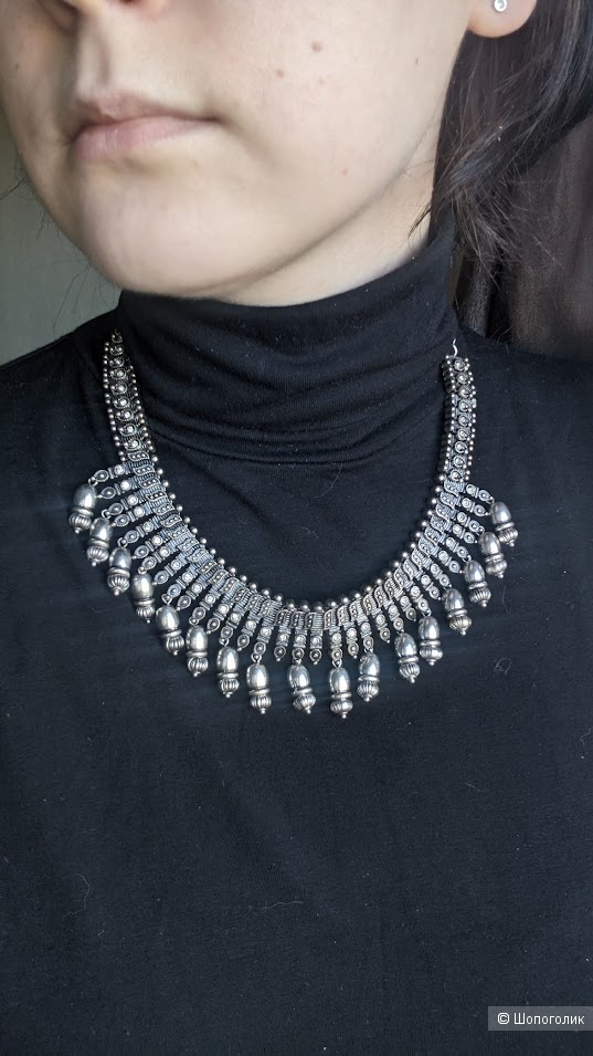 Колье серебро Stradivarius