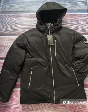 Мужская зимняя куртка в стиле Armani размер 52