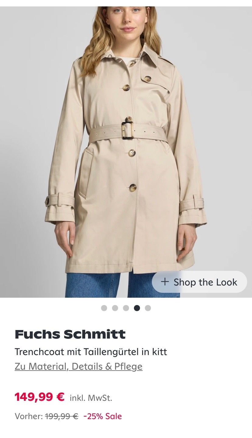 Тренч Fuchs & Schmitt, размер 44-46