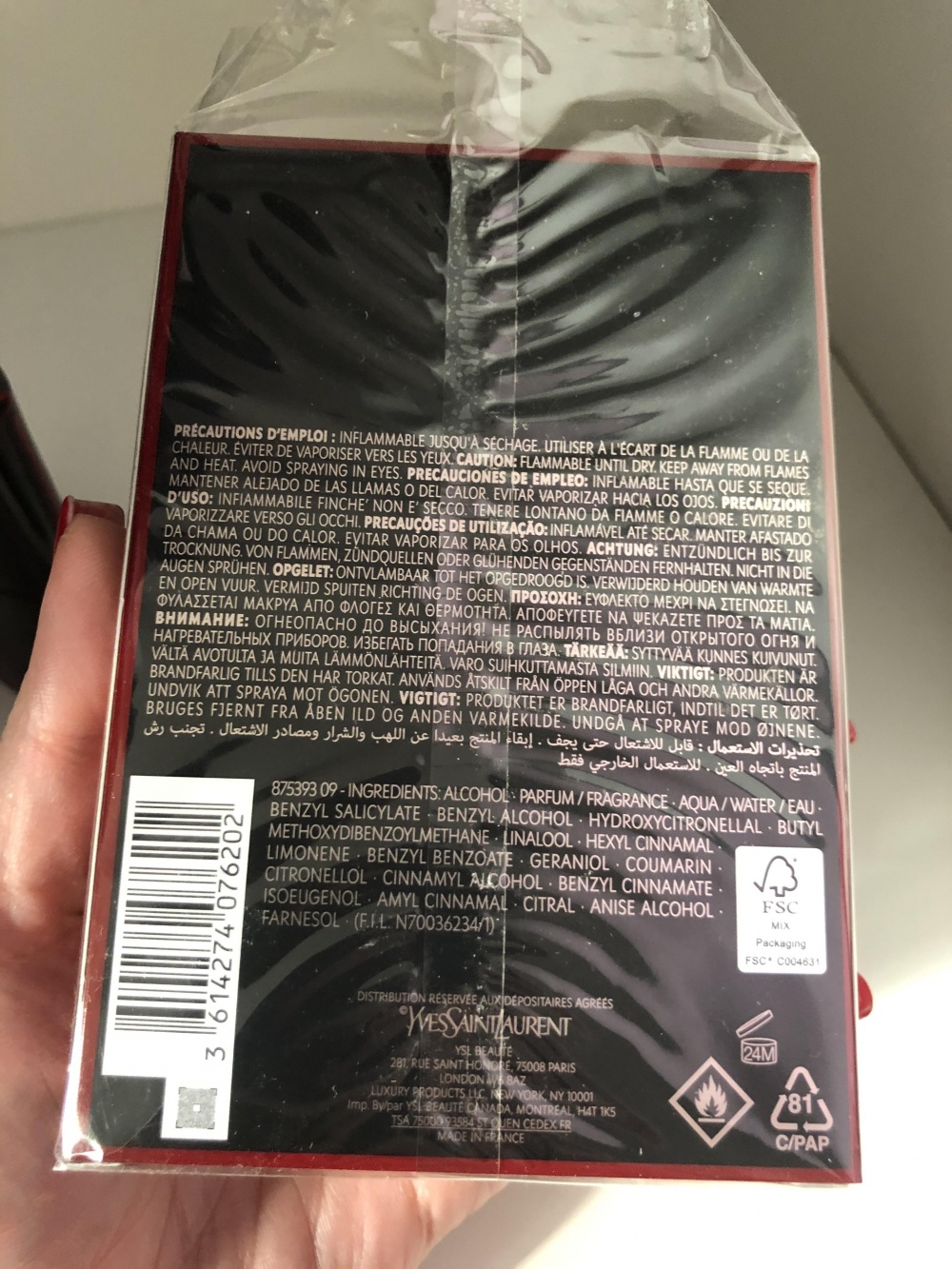 Парфюмерная вода Black Opium Over Red Yves Saint Laurent 90 мл