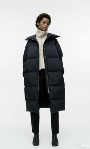 Пуховик черный Arket р. S/M