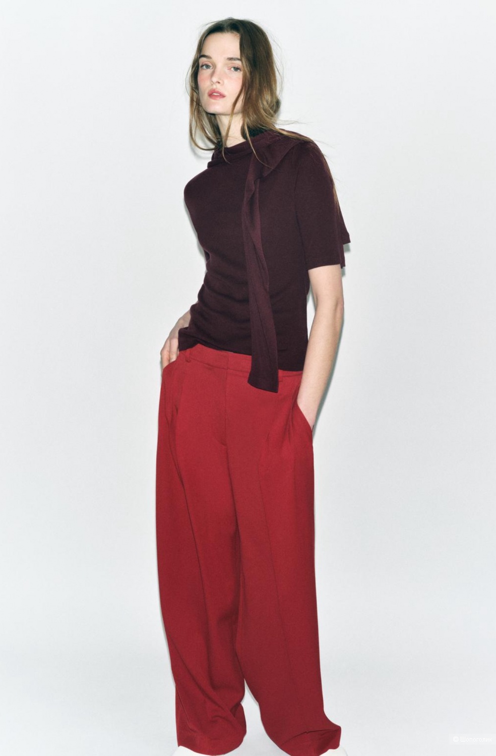 Футболка Zara шерстяная , S