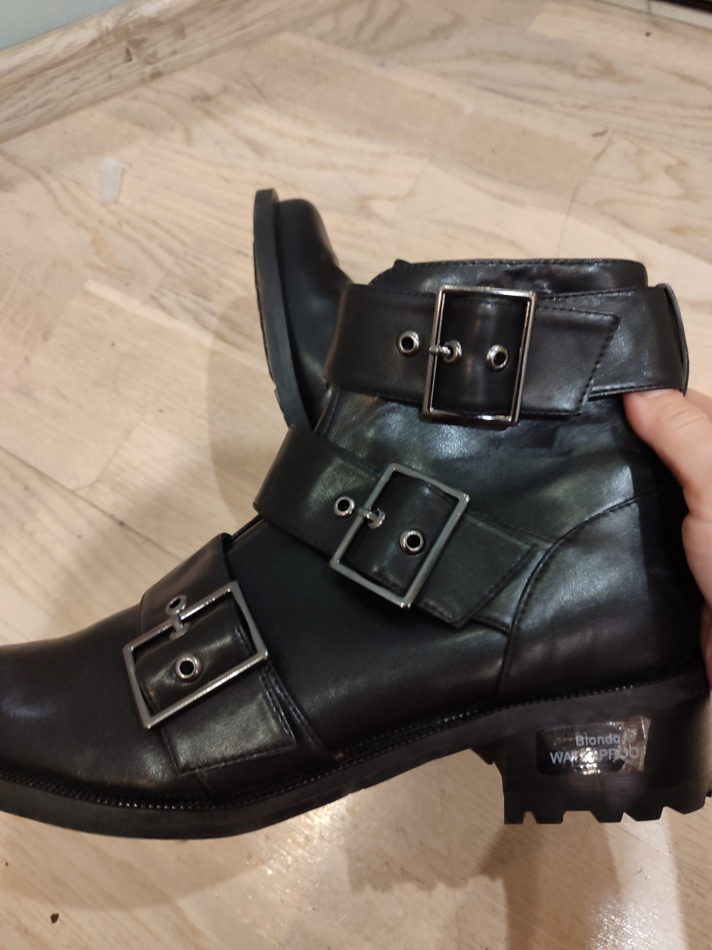 Кожаные ботинки BLONDO Camila Waterproof Moto Biker Leather Booties, Black 11 размер (28 см(
