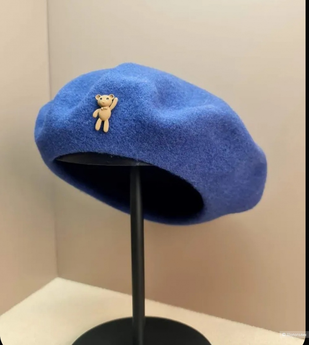 Берет no name 56-60, "берлинская лазурь"