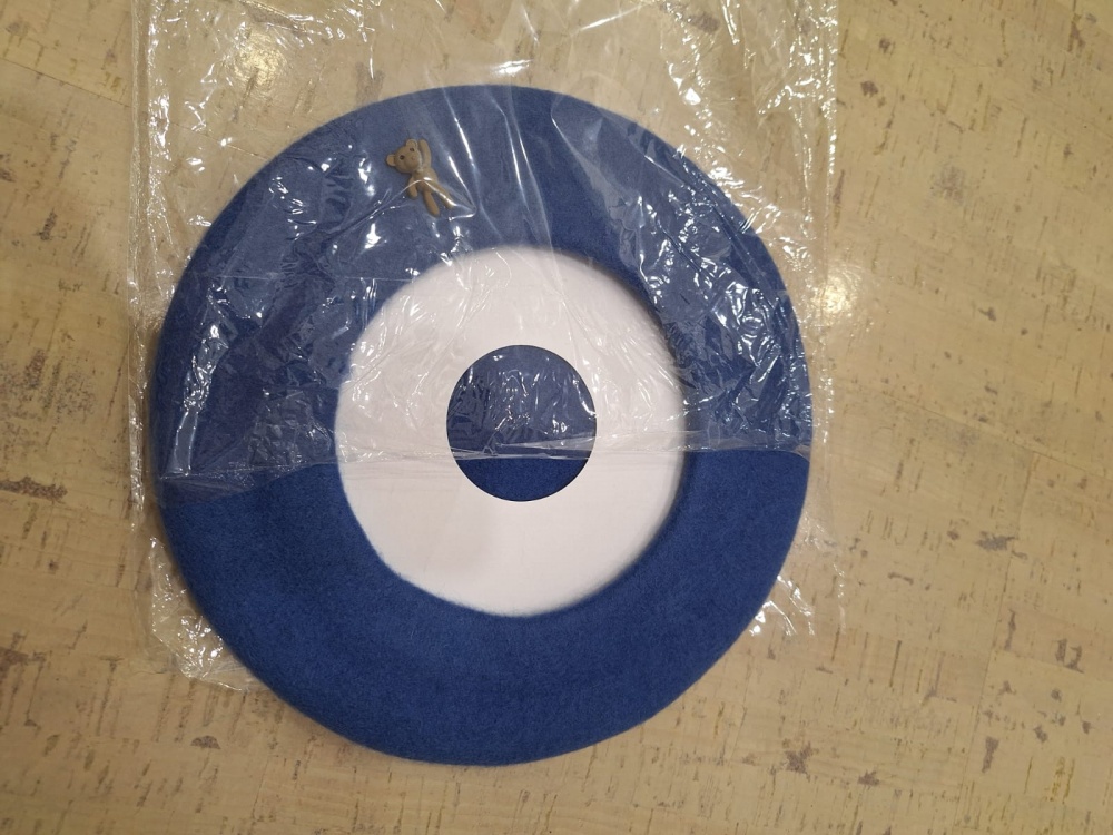 Берет no name 56-60, "берлинская лазурь"