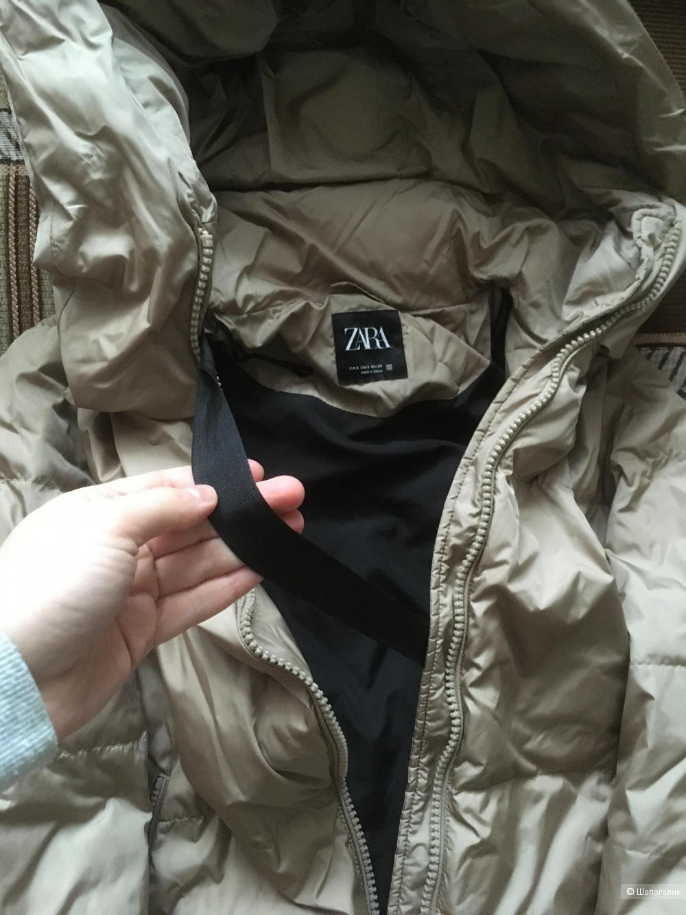 Пуховик Zara размер s