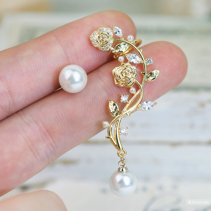 Серьги каффы, one size, Sunlight