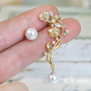 Серьги каффы, one size, Sunlight