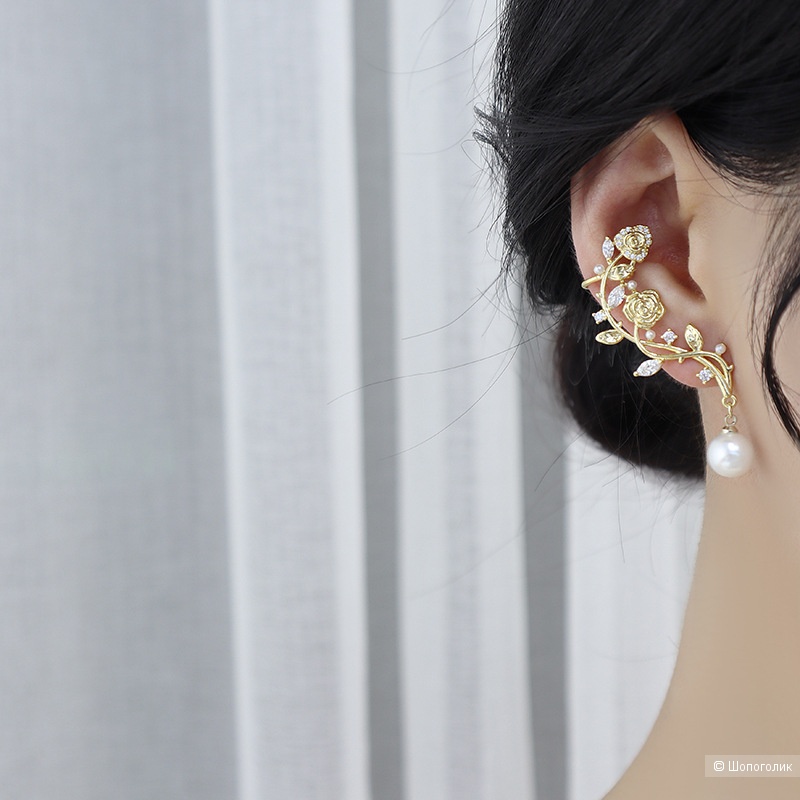 Серьги каффы, one size, Sunlight