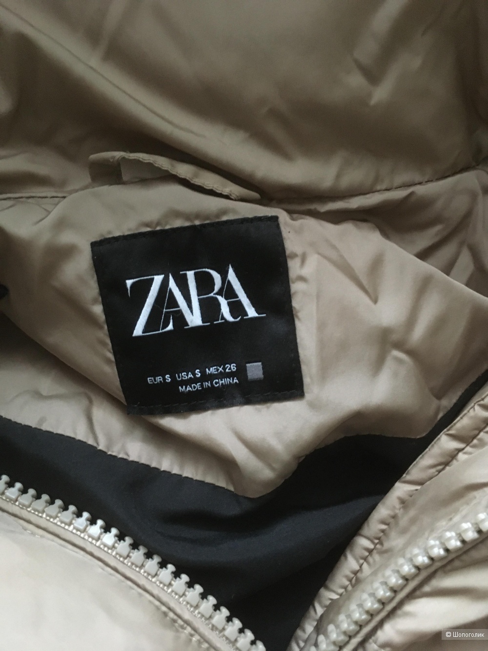 Пуховик Zara размер s