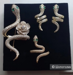 Ювелирный комплект Змейка, one size