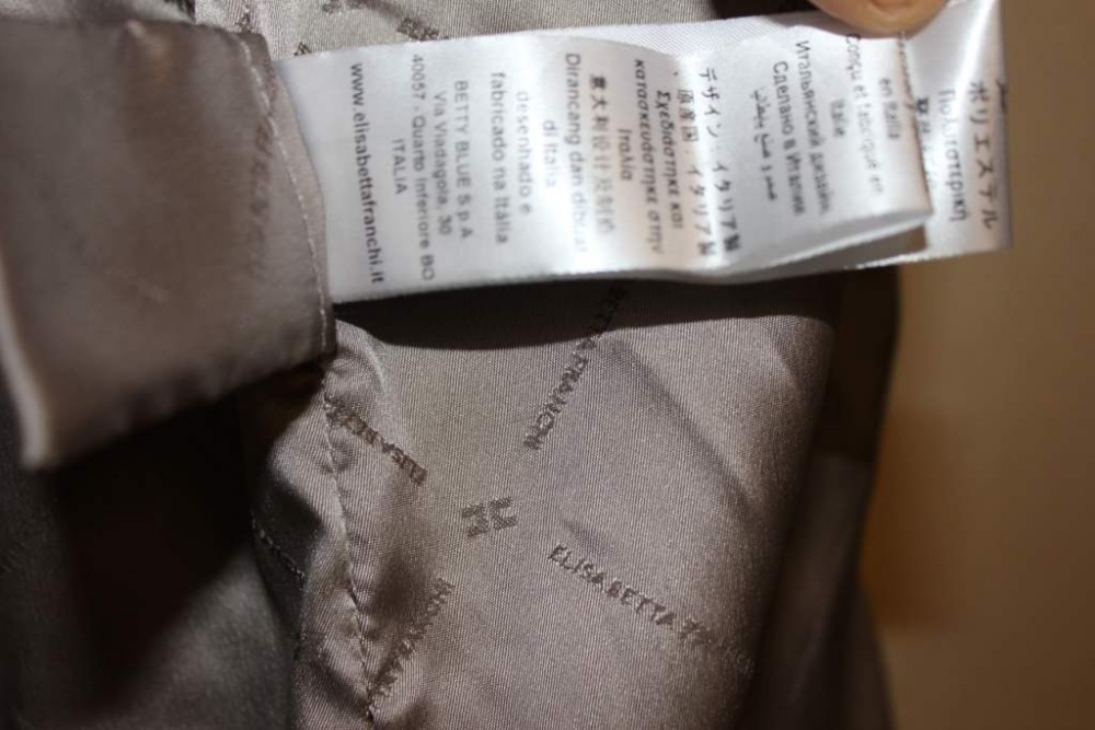 Плащ Elisabetta Franchi, материал (см.ярлык), размер 44.