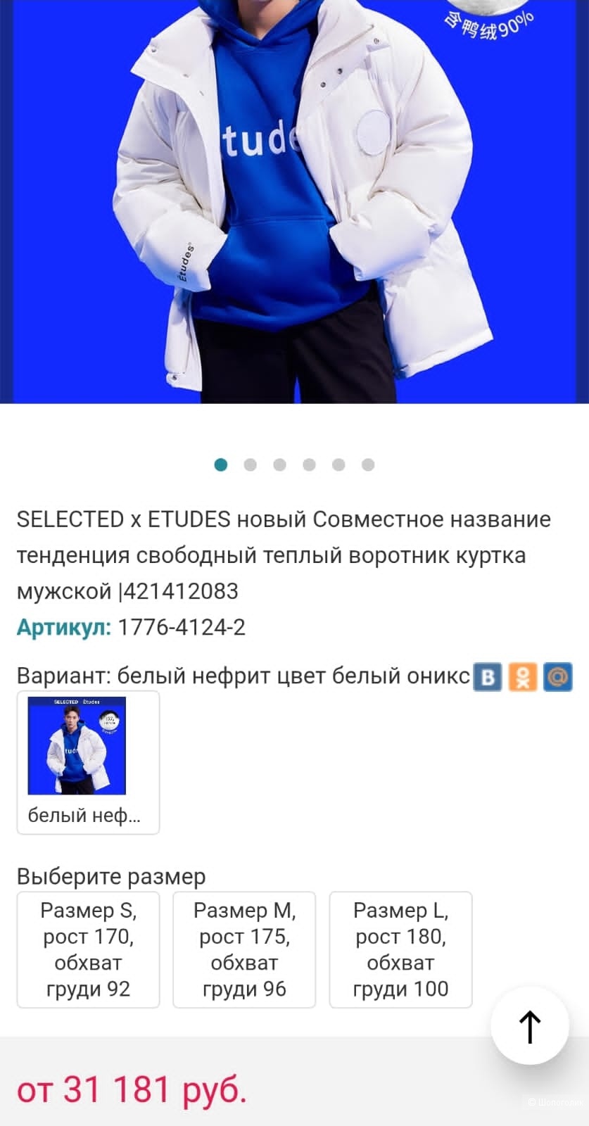 Пуховик Etudes, L (50).