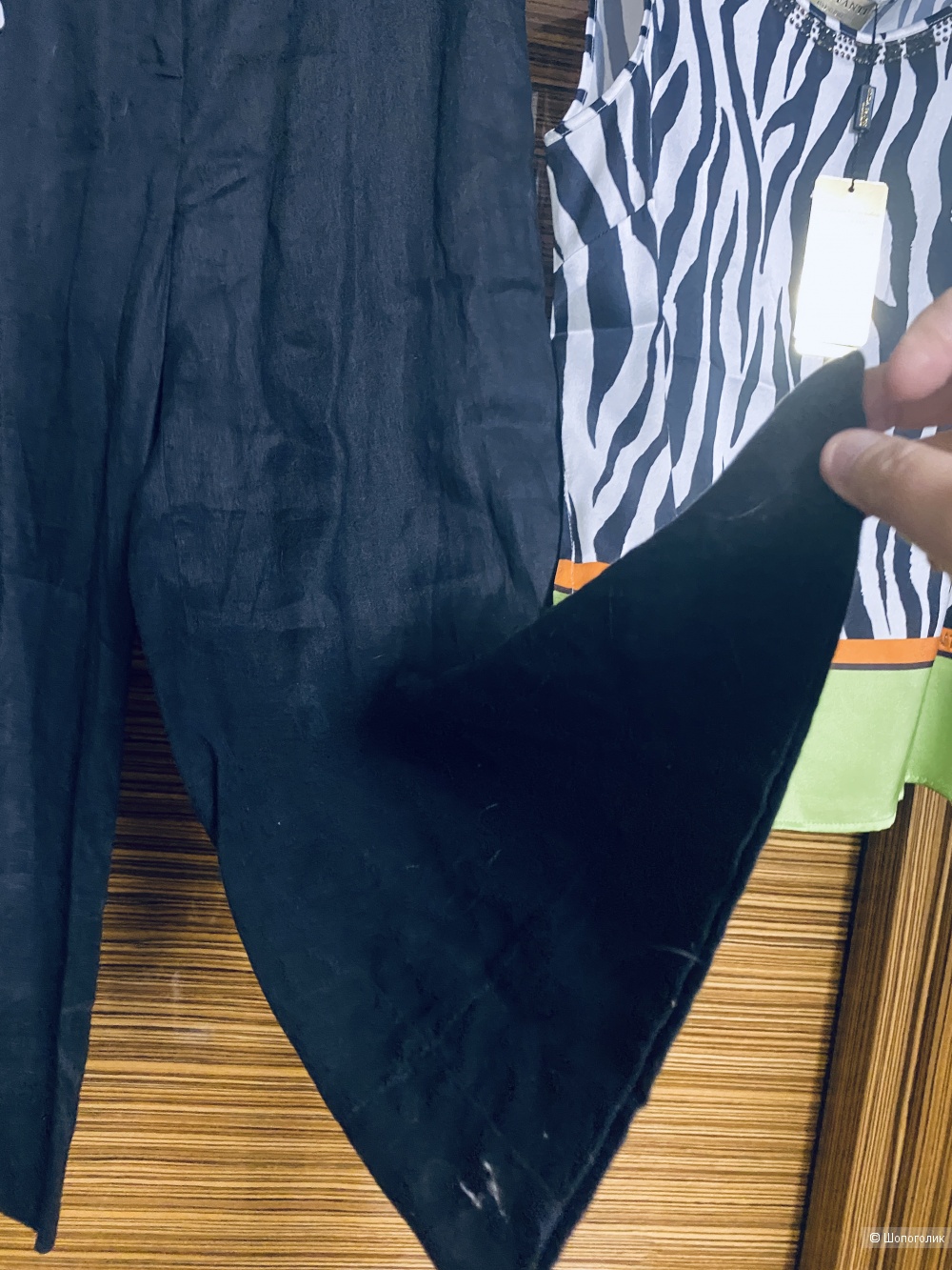 Льняные брюки Escada+ шелк блузон Elisa Fanti-42-44-46