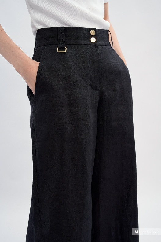 Льняные брюки Escada+ шелк блузон Elisa Fanti-42-44-46