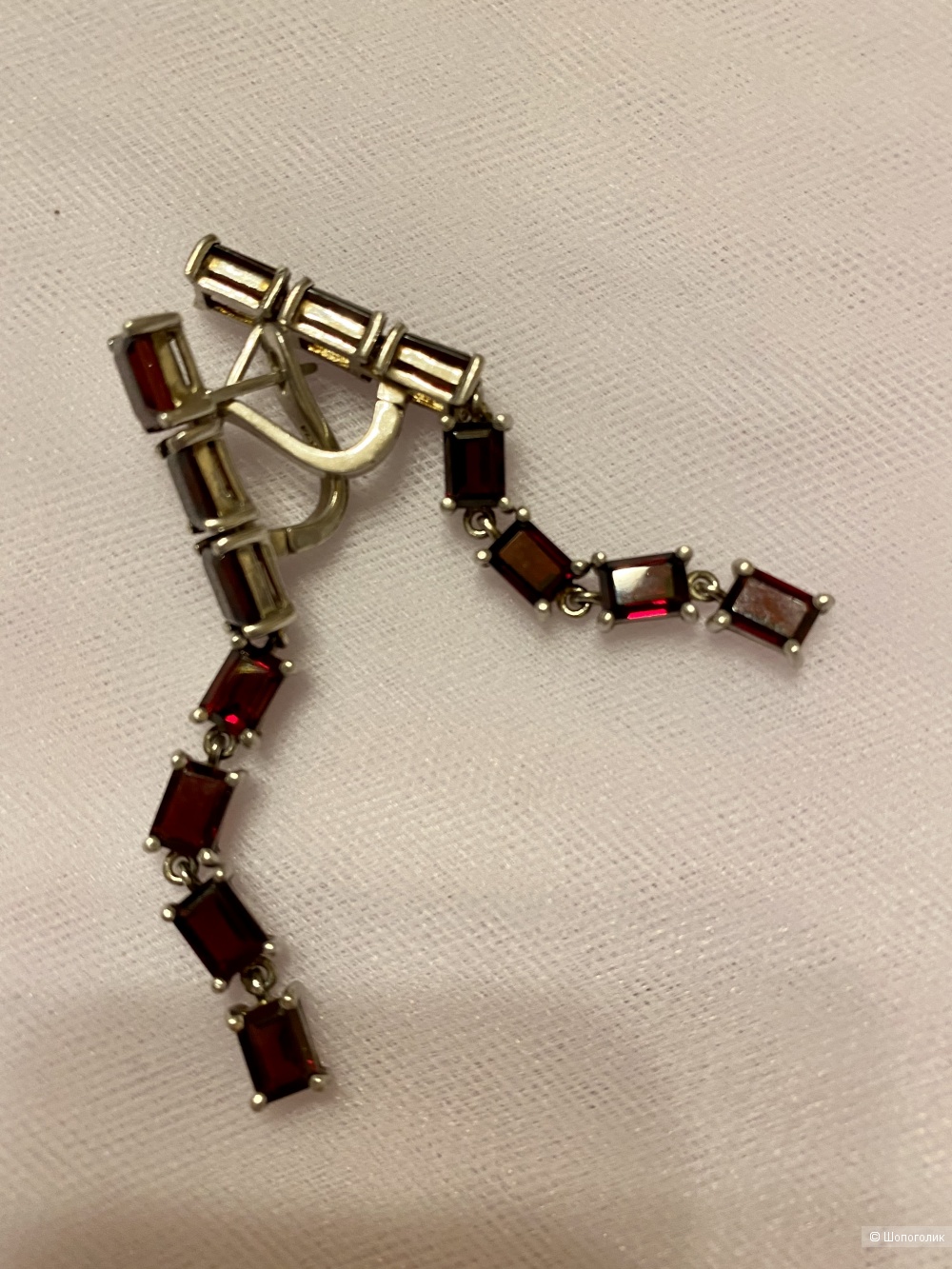 Сет серебро с гранатами