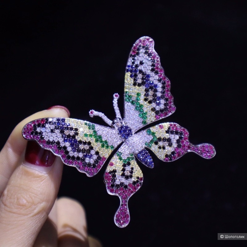 Брошь-кулон бабочка, one size, бренд Le's Pearls