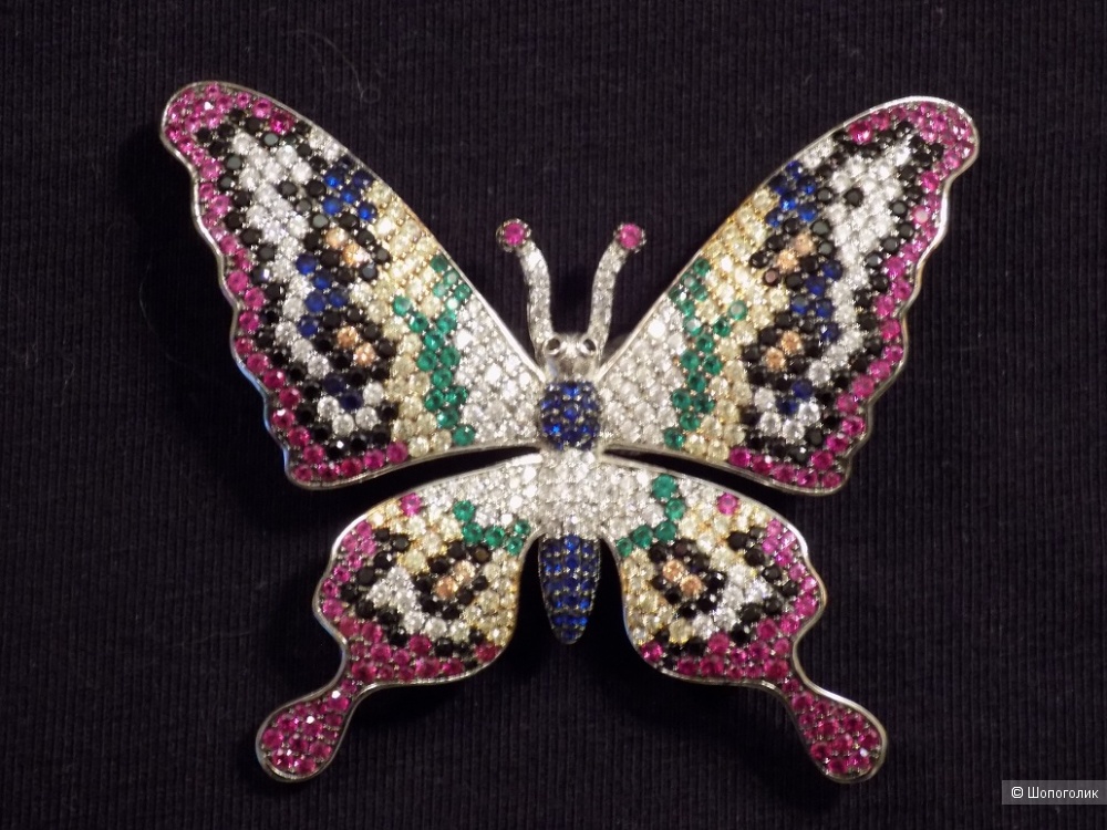 Брошь-кулон бабочка, one size, бренд Le's Pearls