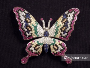 Брошь-кулон бабочка, one size, бренд Le's Pearls