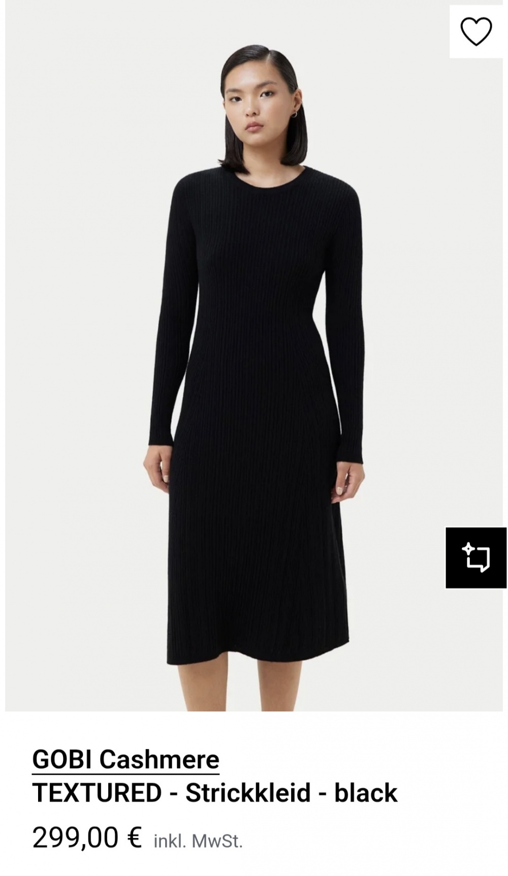 Кашемировое платье Gobi Cashmere/S-M