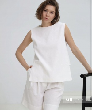 Топ Mere moskow натуральный лен, М