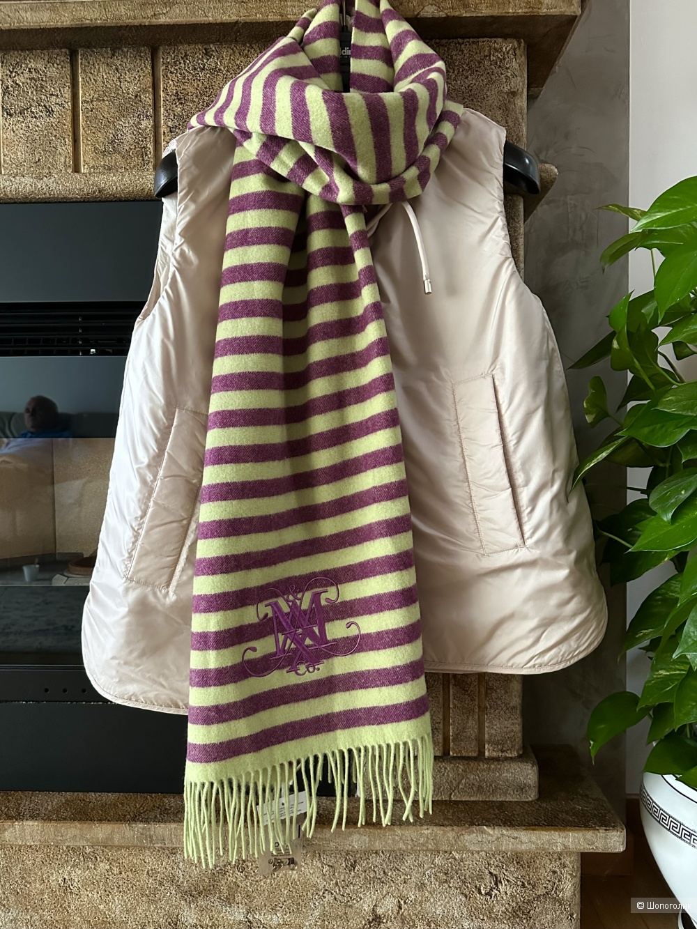 Шерстяной шарф Max&Co by Max Mara 185x60 см.