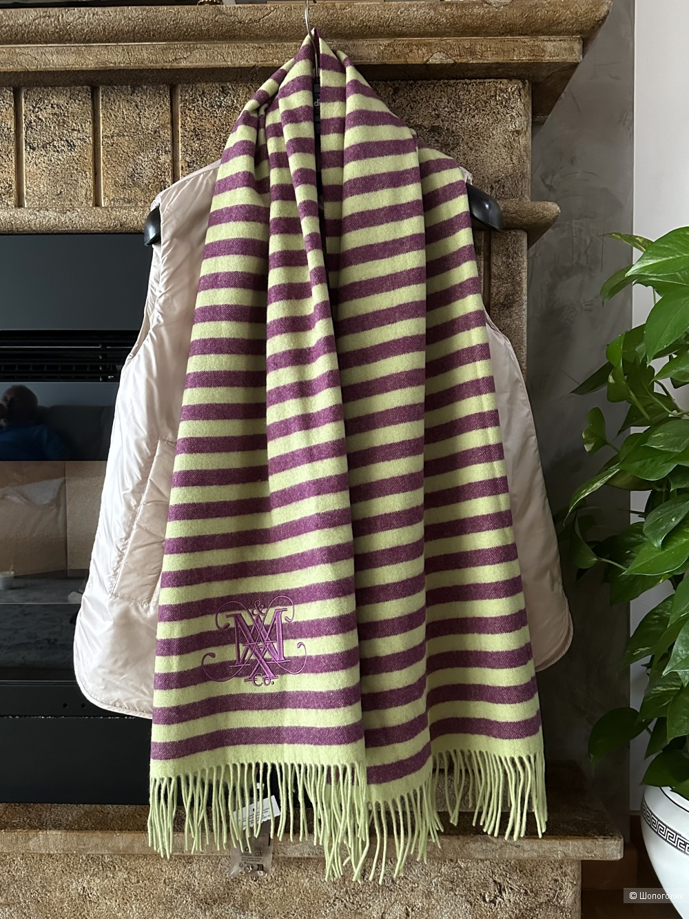 Шерстяной шарф Max&Co by Max Mara 185x60 см.