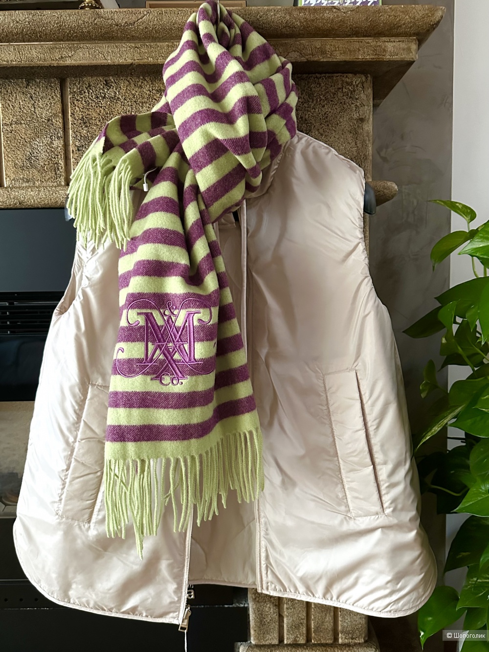 Шерстяной шарф Max&Co by Max Mara 185x60 см.