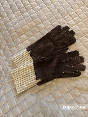 Перчатки замшевые No name, one size