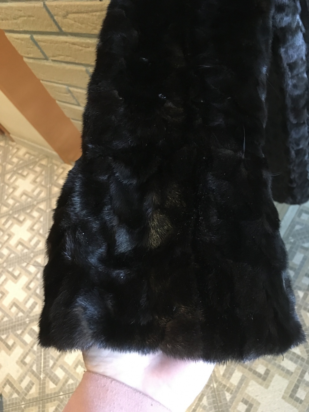 Полушубок норковый, без бренда, 54 размер