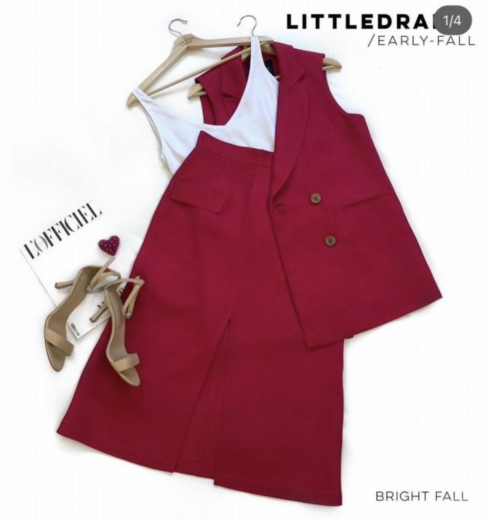 Юбка малиновая Little Drama, L