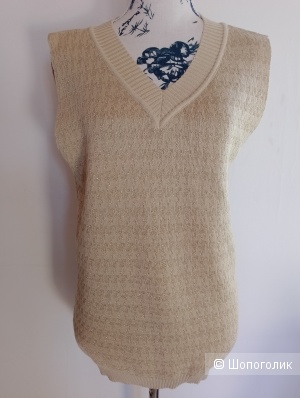 Жилетка дизайнерская ANA с люрексом, one size