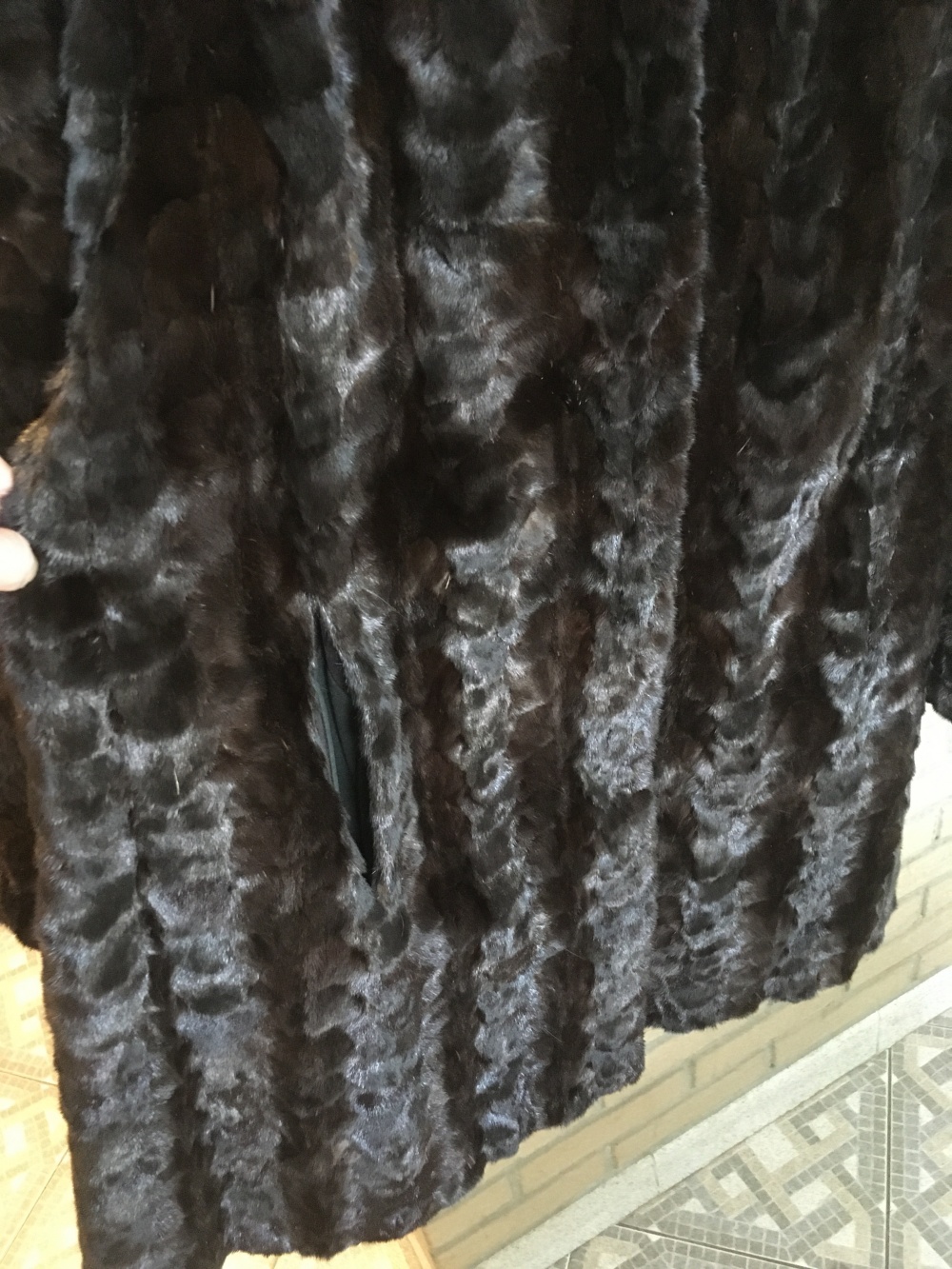 Полушубок норковый, без бренда, 54 размер