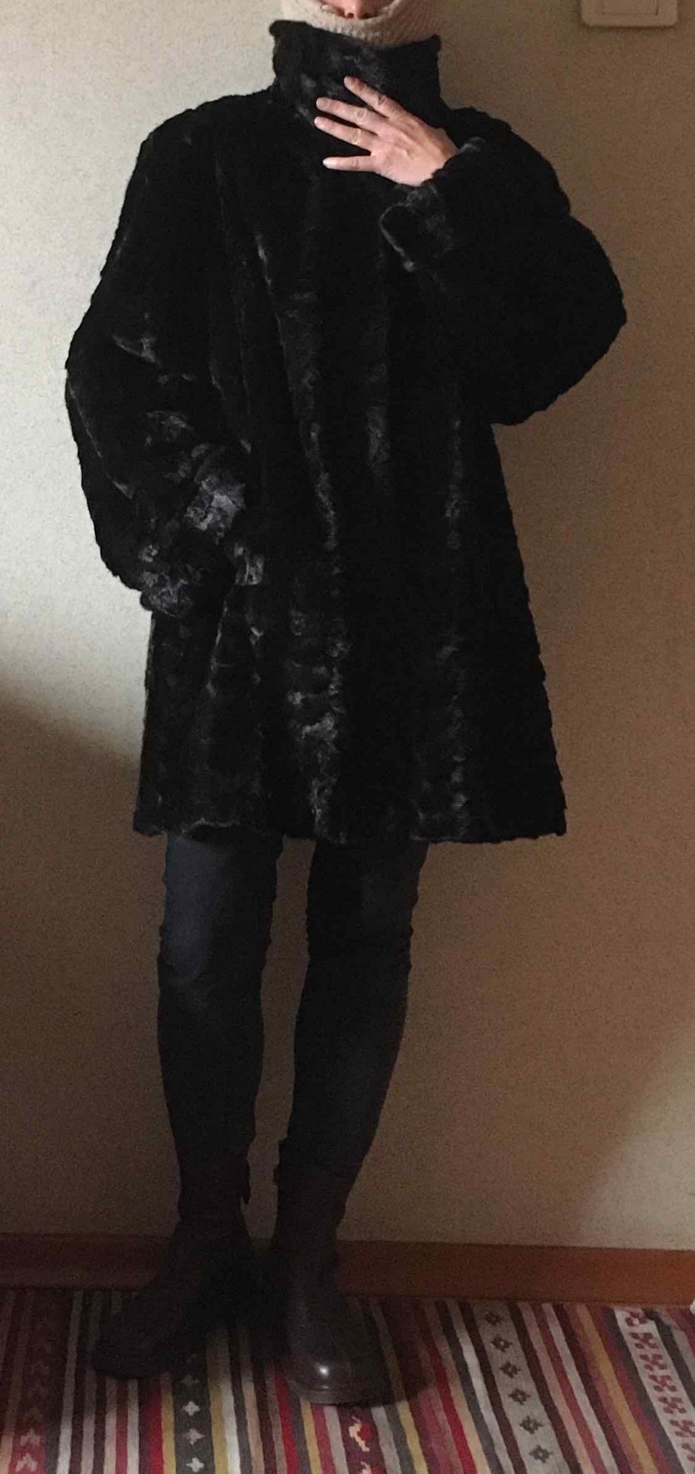 Полушубок норковый, без бренда, 54 размер