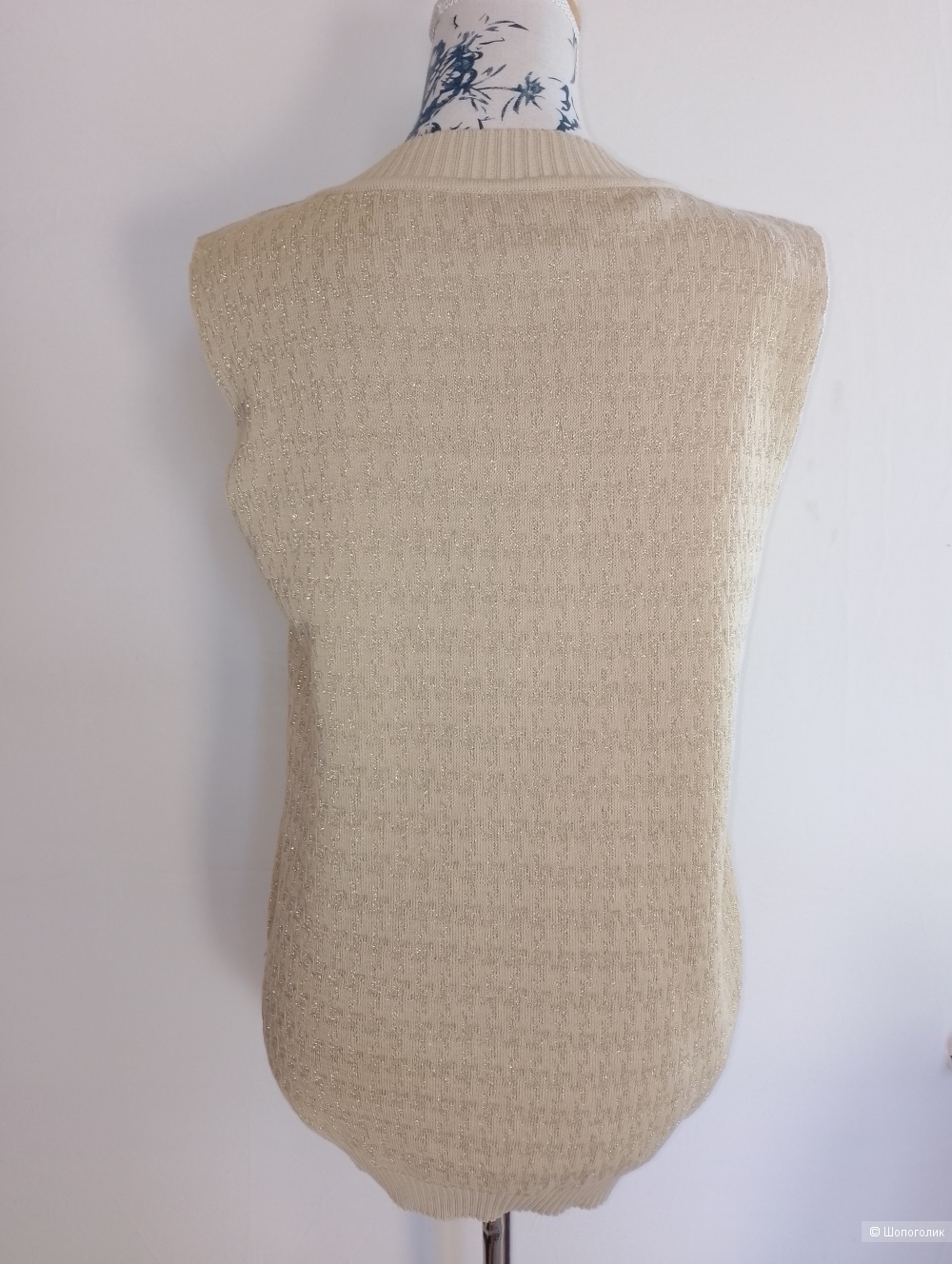 Жилетка дизайнерская ANA с люрексом, one size