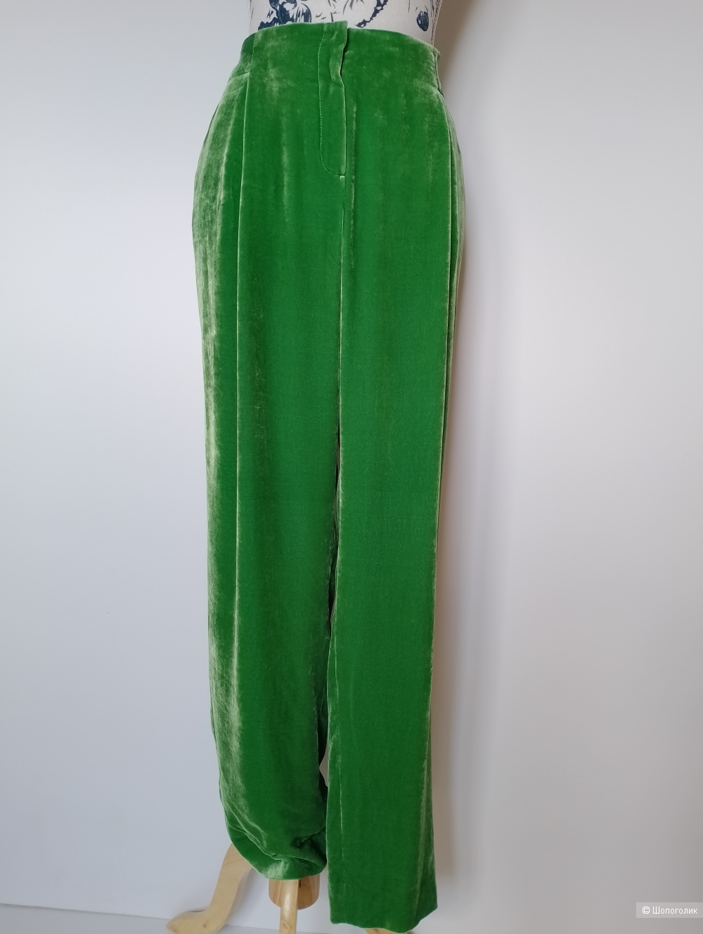 Брюки бархатные emporio armani , Ит 42