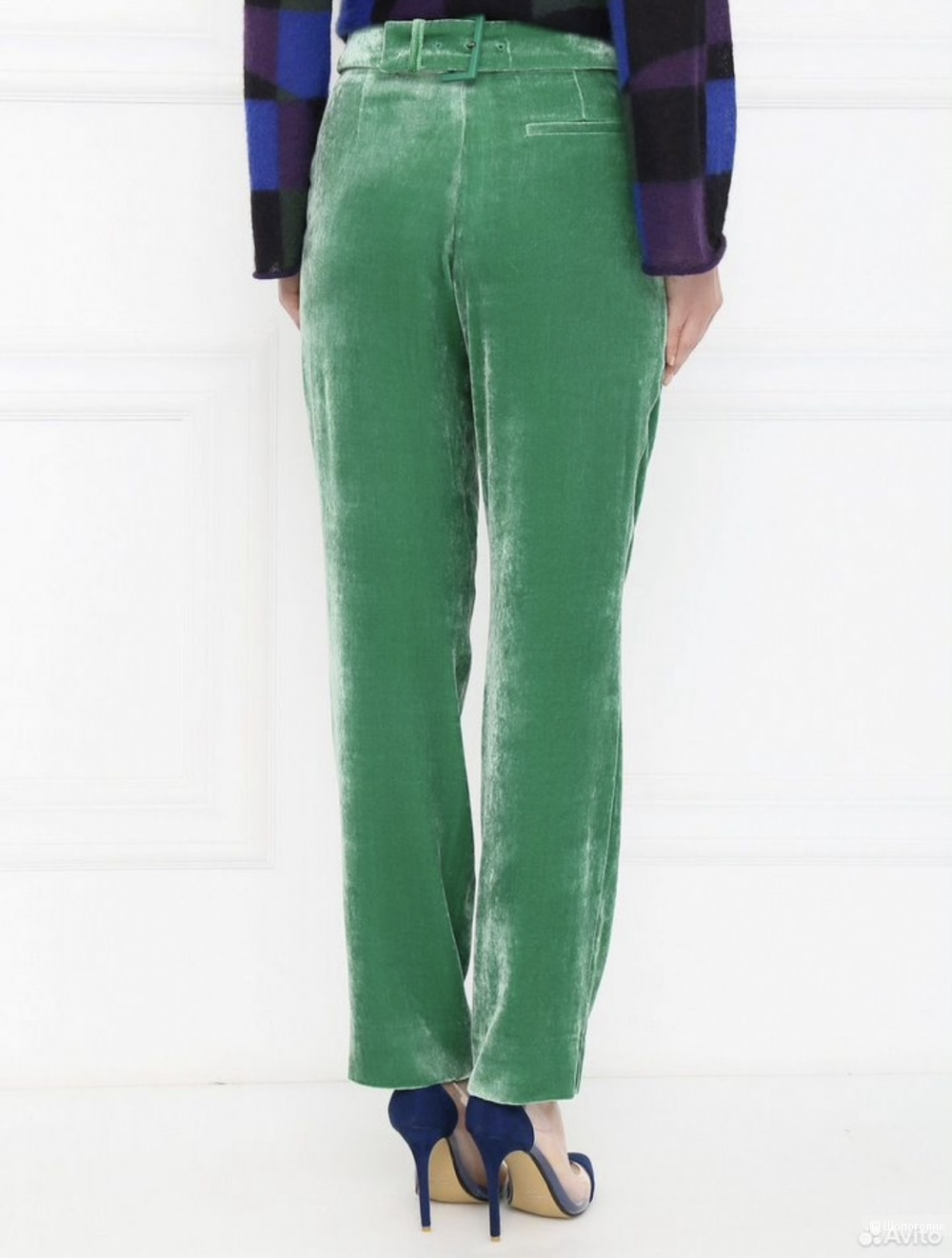 Брюки бархатные emporio armani , Ит 42