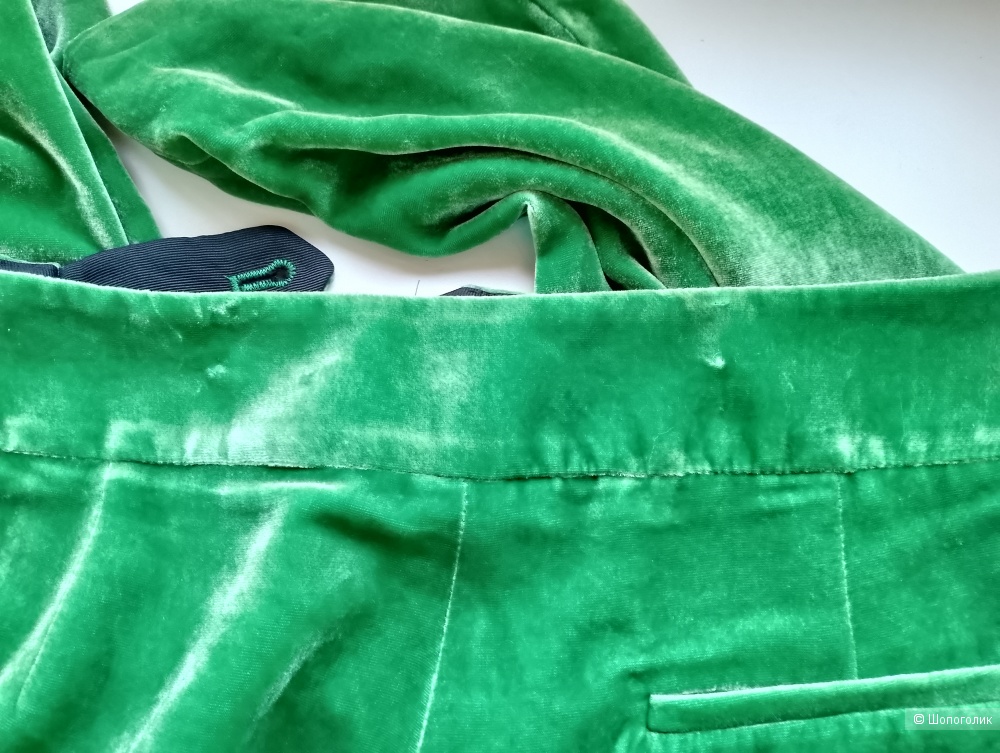 Брюки бархатные emporio armani , Ит 42