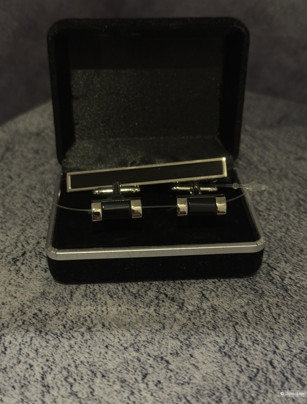 Запонки и зажим для галстука no name one size