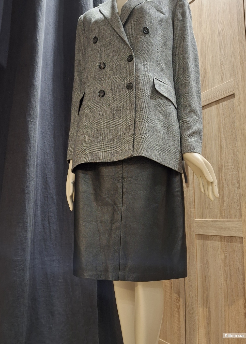 Кожаная юбка no name/44-46