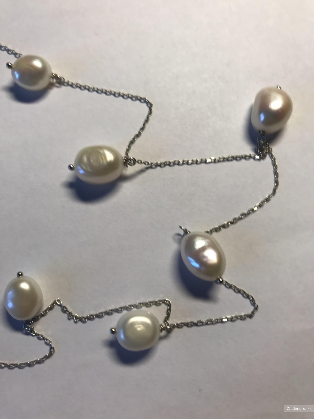 Колье с жемчугом one size