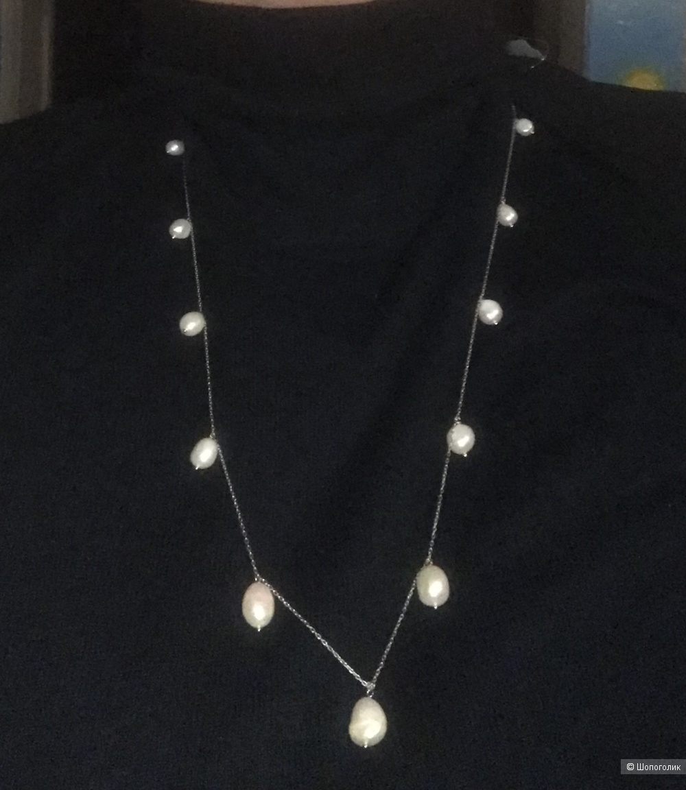 Колье с жемчугом one size