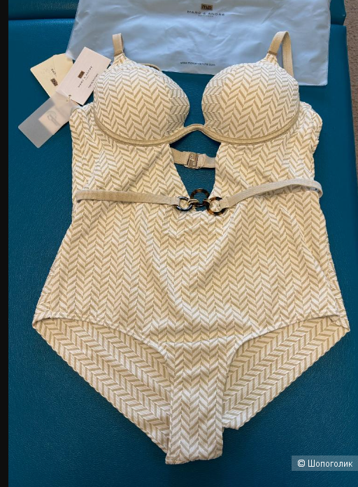 Слитный /Сплошной купальник MARC & ANDRE. Размер производителя: 44 (Размер 48 - 52. Чашка от A - C)