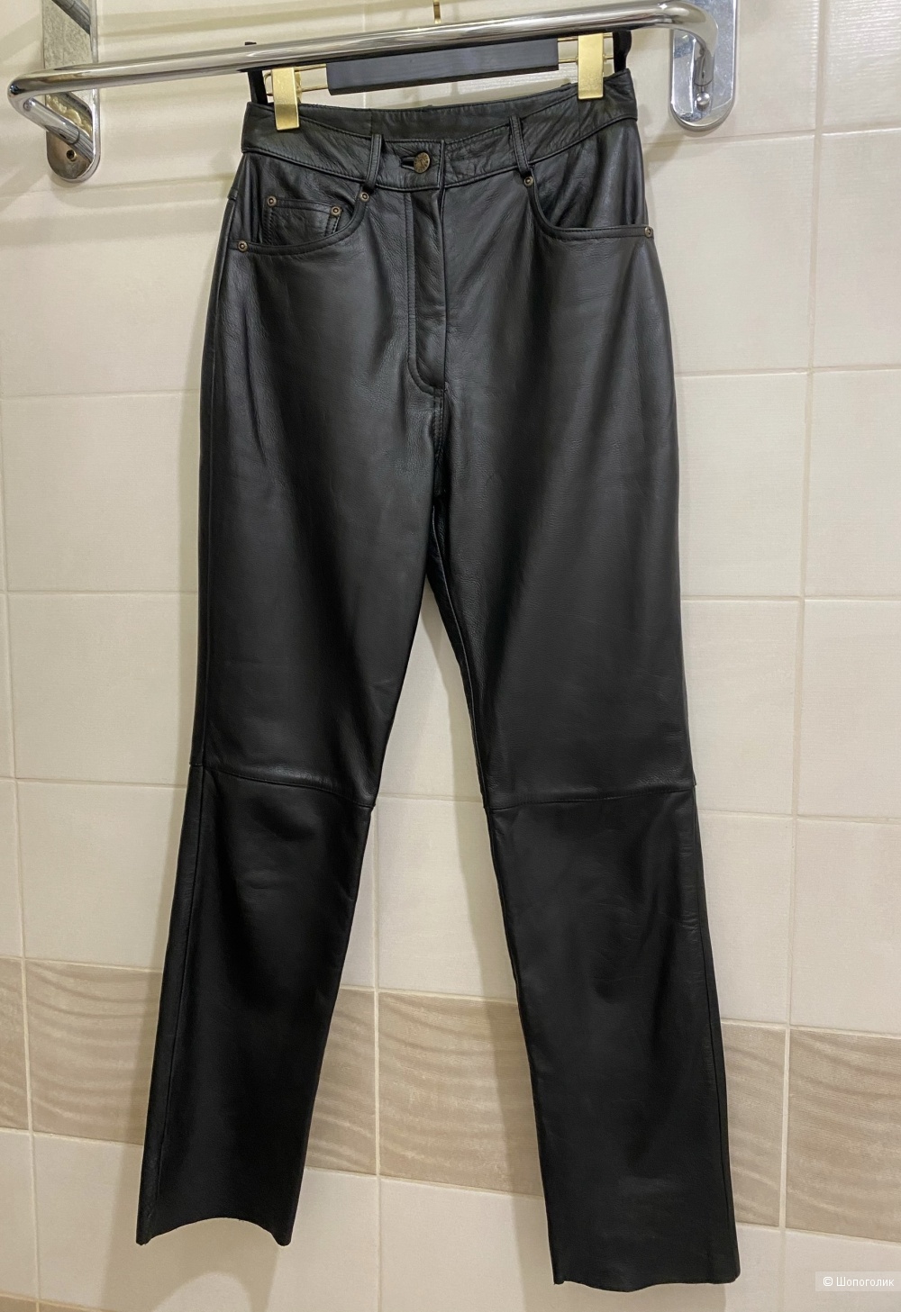 Брюки из натуральной кожи The trader Jeans Company. Размер фирм. 10.
