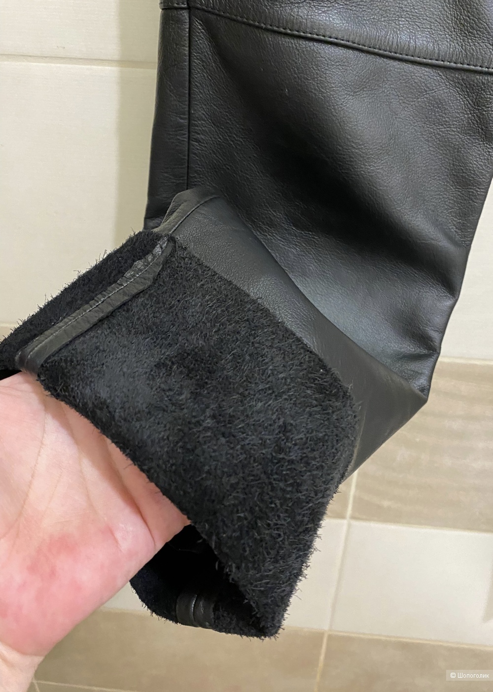 Брюки из натуральной кожи The trader Jeans Company. Размер фирм. 10.