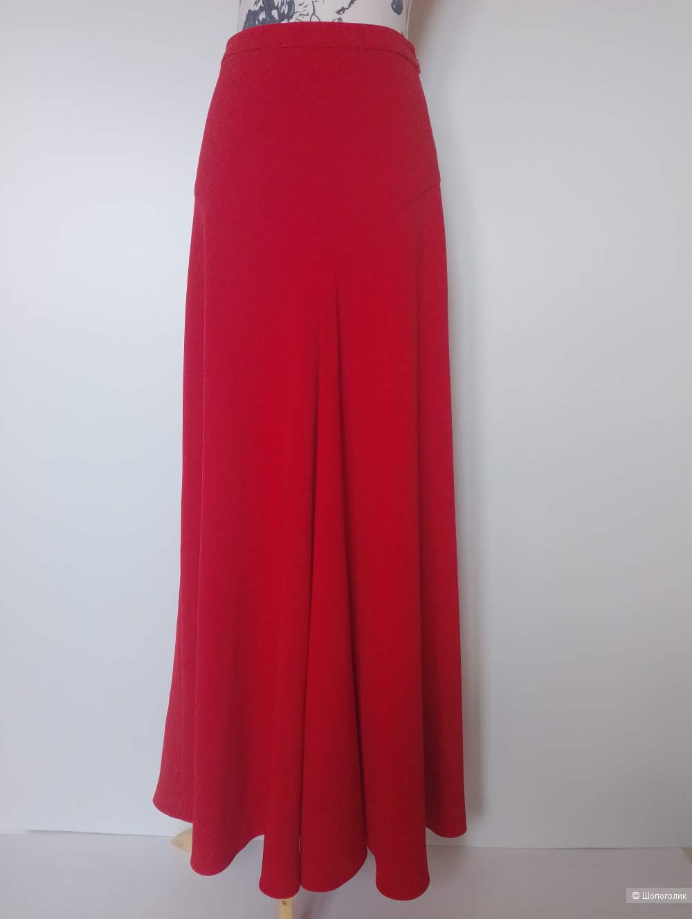 Юбка макси moschino оригинал красная, Ит 42