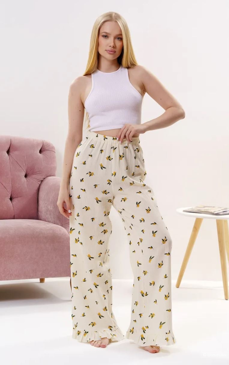 Брюки муслин Joy Sim размер 48 на M-XL